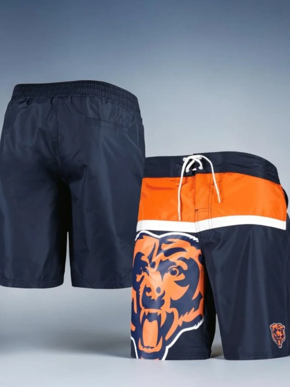 NWT G-III SPORTS Carl Banks Navy Chicago Bears Sea Wind Swim Trunks